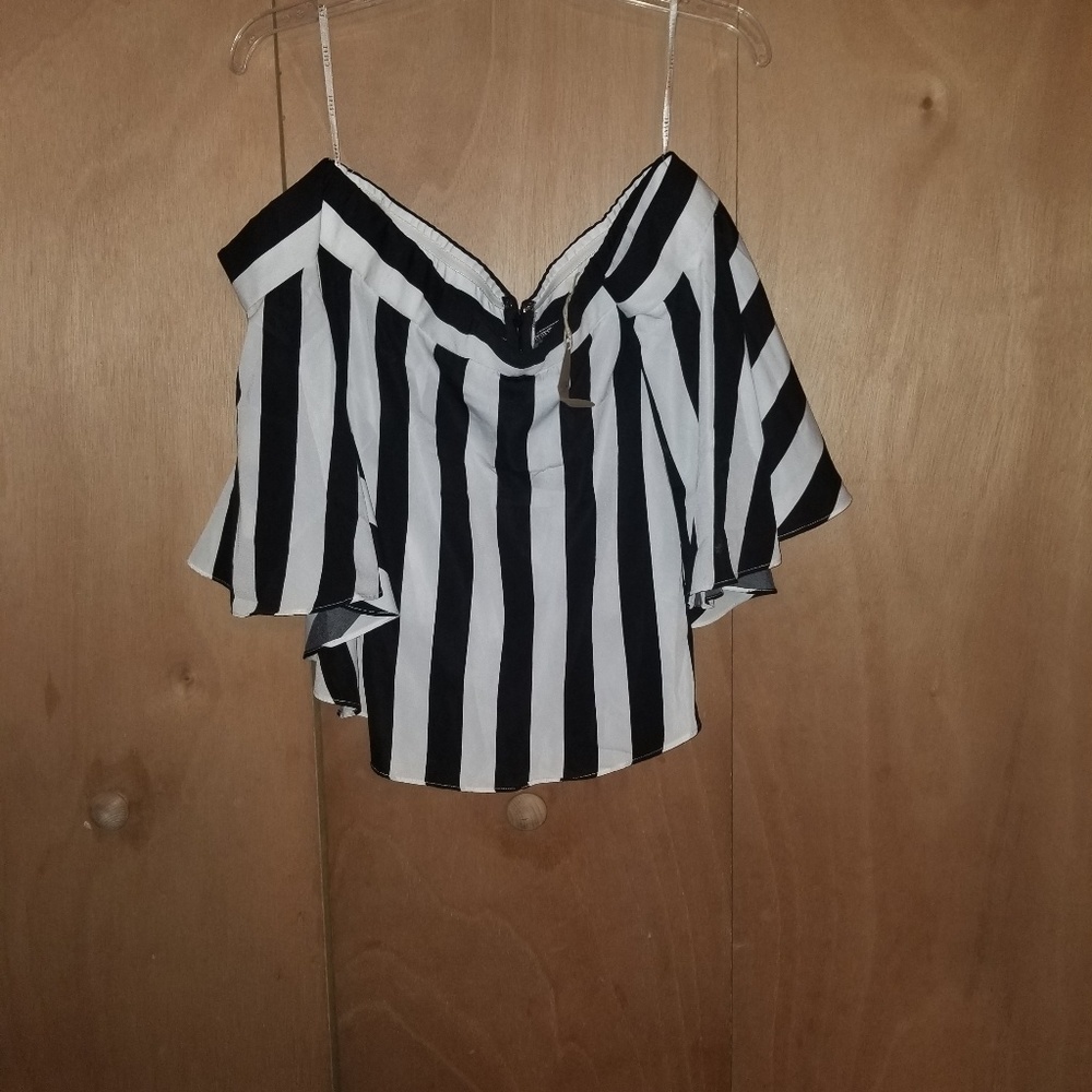 Stripe butterfly shirt